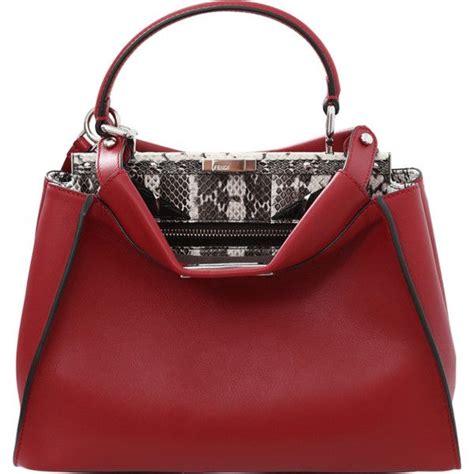 fendi bag eyes - Fendi peekaboo snakeskin.
